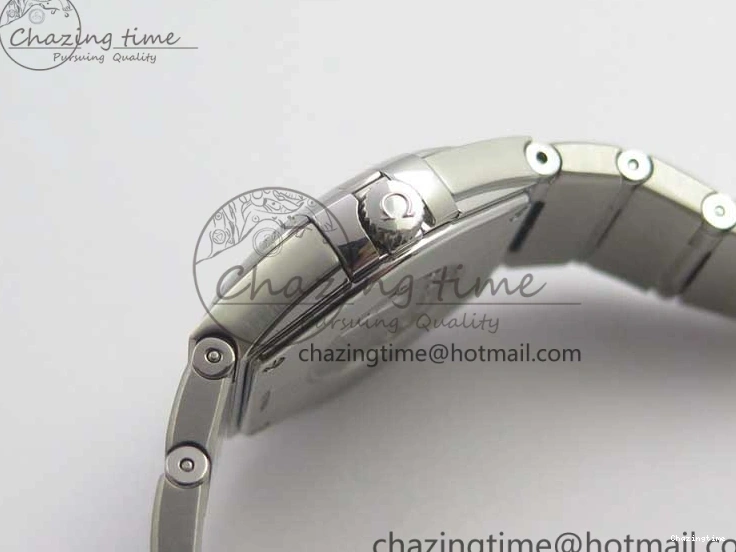 0402 Constellation Ladies 27mm ZF 1:1 Best Edition SS Blue MOP Dial on SS Bracelet ETA Quartz Youthful 7942